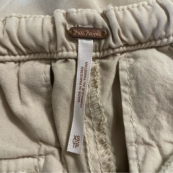 Free People‎ Khaki New Light Parachute Pants Size XS Casual Drawstring - Picture 10 of 13